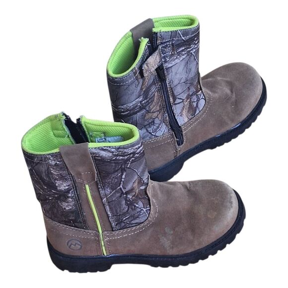 Magellan Outdoors Boots Kids Camo Boone Realtree Edge Side Zip size 13D Unisex - Picture 14 of 16